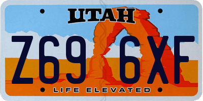 UT license plate Z696XF