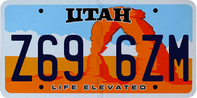UT license plate Z696ZM