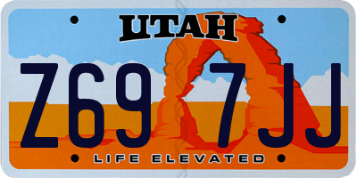 UT license plate Z697JJ