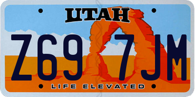 UT license plate Z697JM