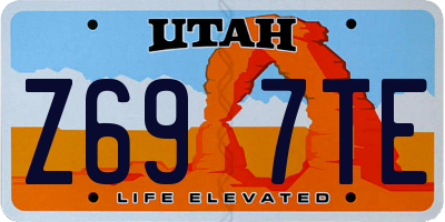 UT license plate Z697TE