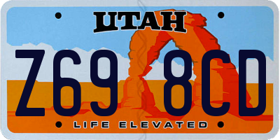 UT license plate Z698CD