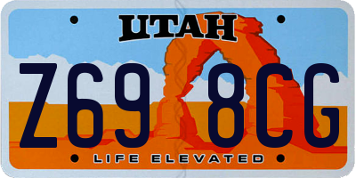 UT license plate Z698CG