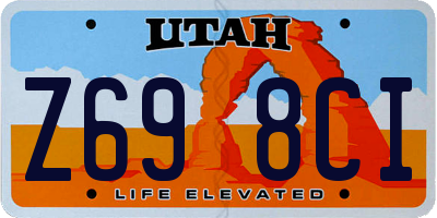UT license plate Z698CI