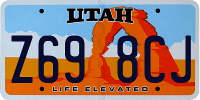 UT license plate Z698CJ