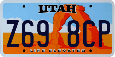 UT license plate Z698CP