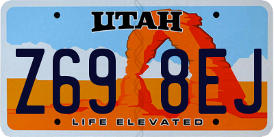 UT license plate Z698EJ