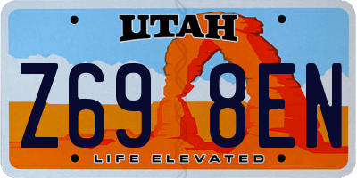 UT license plate Z698EN