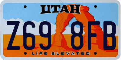 UT license plate Z698FB