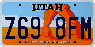 UT license plate Z698FM