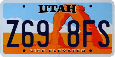 UT license plate Z698FS