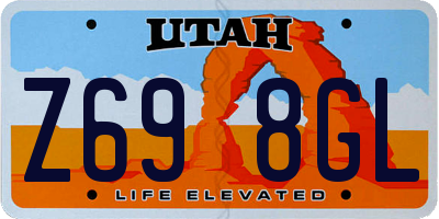 UT license plate Z698GL
