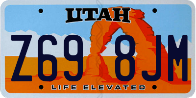 UT license plate Z698JM