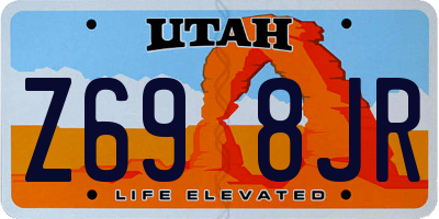 UT license plate Z698JR