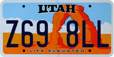 UT license plate Z698LL
