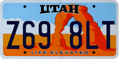 UT license plate Z698LT