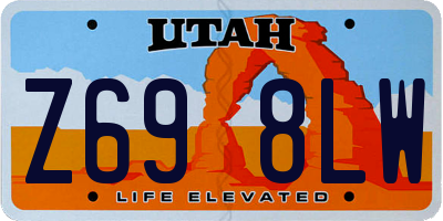 UT license plate Z698LW