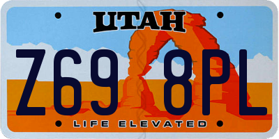 UT license plate Z698PL