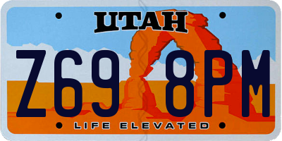 UT license plate Z698PM