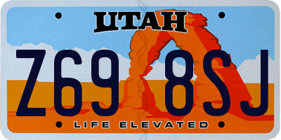 UT license plate Z698SJ