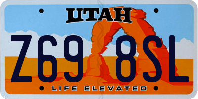 UT license plate Z698SL