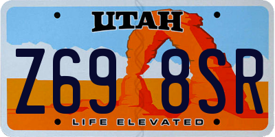 UT license plate Z698SR
