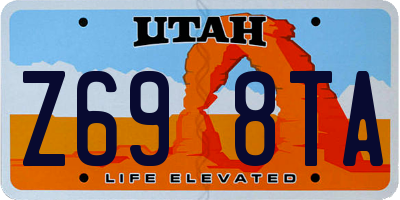 UT license plate Z698TA