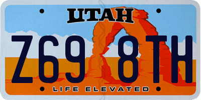 UT license plate Z698TH