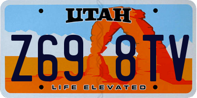 UT license plate Z698TV