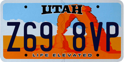 UT license plate Z698VP