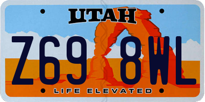 UT license plate Z698WL