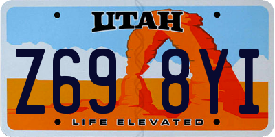 UT license plate Z698YI