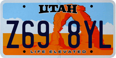 UT license plate Z698YL