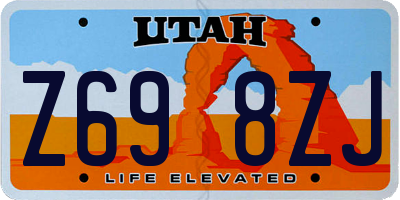 UT license plate Z698ZJ