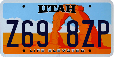 UT license plate Z698ZP