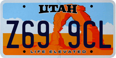 UT license plate Z699CL