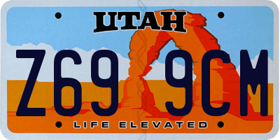 UT license plate Z699CM