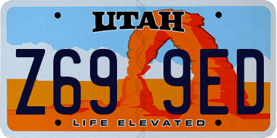 UT license plate Z699ED