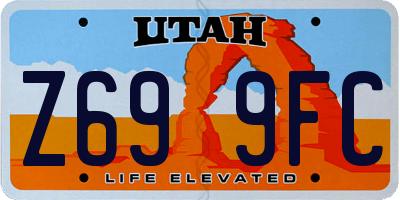 UT license plate Z699FC
