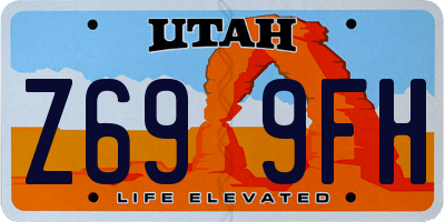 UT license plate Z699FH