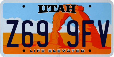 UT license plate Z699FV
