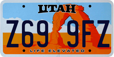 UT license plate Z699FZ