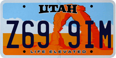 UT license plate Z699IM