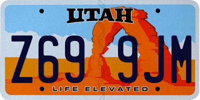 UT license plate Z699JM