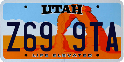 UT license plate Z699TA