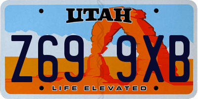 UT license plate Z699XB