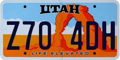 UT license plate Z704DH