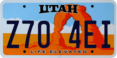 UT license plate Z704EI
