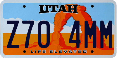 UT license plate Z704MM