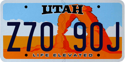 UT license plate Z709OJ